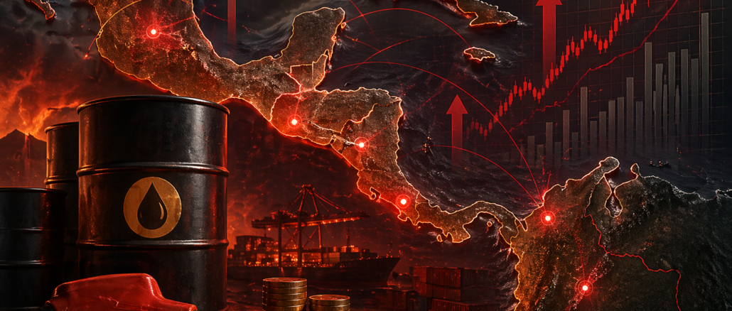 Ormuz Centroamérica impacto económico con petróleo inflación y presión en precios