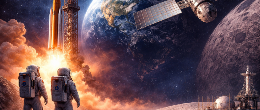 Programa Artemis con astronautas, cohete y estación Gateway en la nueva carrera por la Luna