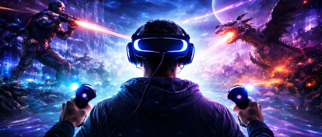 realidad virtual y gaming experiencia inmersiva entretenimiento digital videojuegos tecnologia