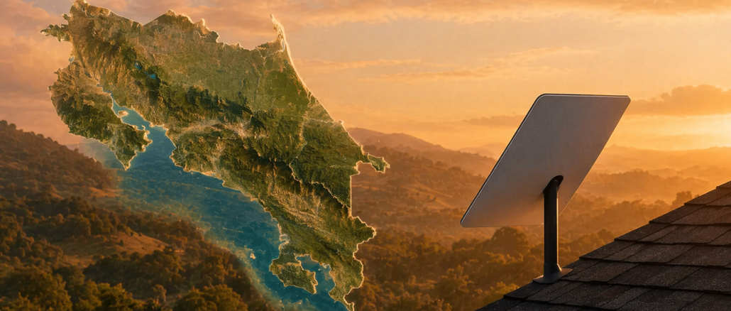 starlink costa rica internet satelital mapa cobertura conectividad rural