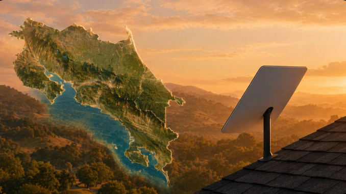 starlink costa rica internet satelital mapa cobertura conectividad rural