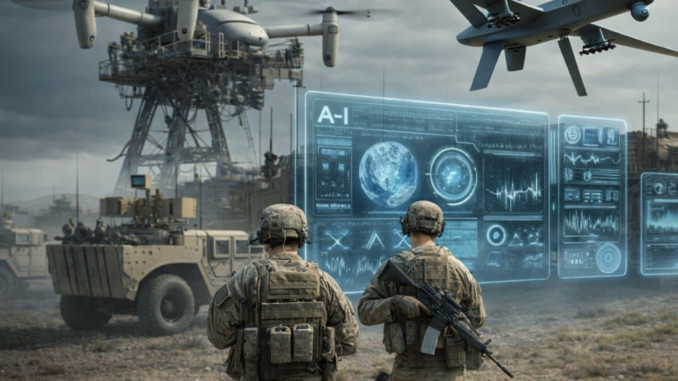 tecnologia militar disponible drones soldados sistemas avanzados control digital