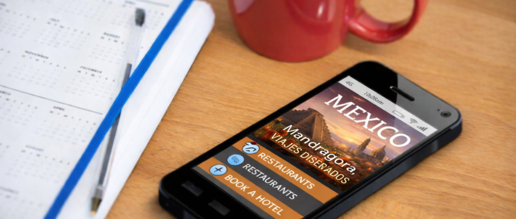 tecnología turismo en México aplicación de viajes Mandragora en smartphone
