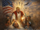 Donald Trump representado como Jesucristo en imagen generada con inteligencia artificial publicada en Truth Social