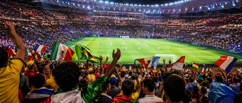 viajar al Mundial 2026 en estadio lleno de aficionados durante partido
