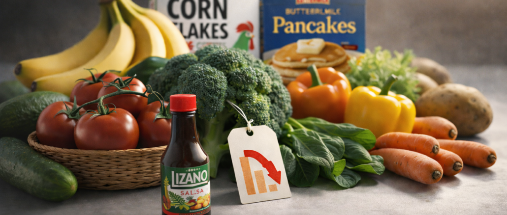 caída de precios de alimentos Costa Rica OCDE 2026 productos básicos más baratos