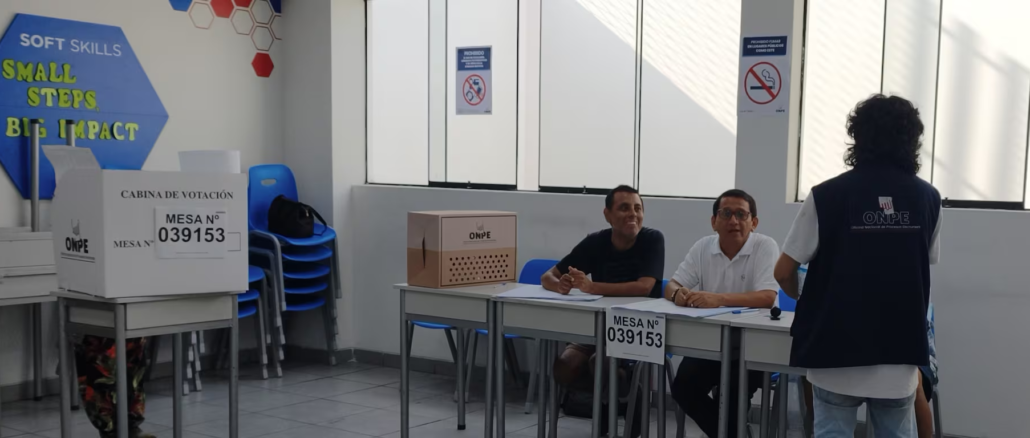 elecciones Perú 2026 mesa de votación ONPE irregularidades en Lima