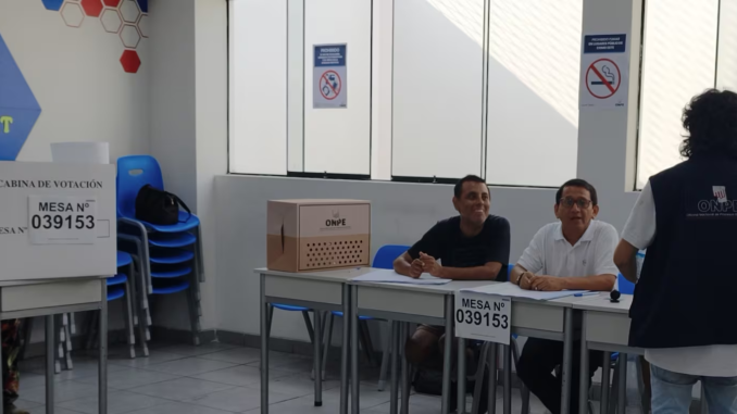 elecciones Perú 2026 mesa de votación ONPE irregularidades en Lima