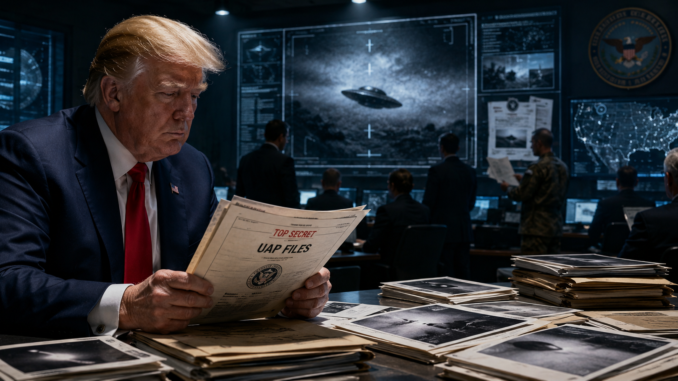 Archivos OVNI de Trump durante la mayor divulgación UFO en la historia de Estados Unidos