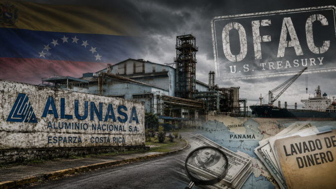 Planta de ALUNASA en Costa Rica vinculada en reportes de OFAC con presuntas operaciones de lavado de dinero