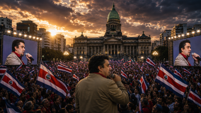 Ascenso de la derecha en América Latina en medio de tensión política, polarización y crisis regional. Imagen IA con fines ilustrativos.