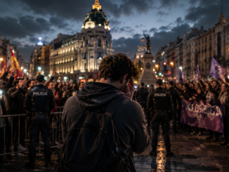 desgaste cultural España y polarización social durante protestas ideológicas en una ciudad europea | Impacto Noticias CR