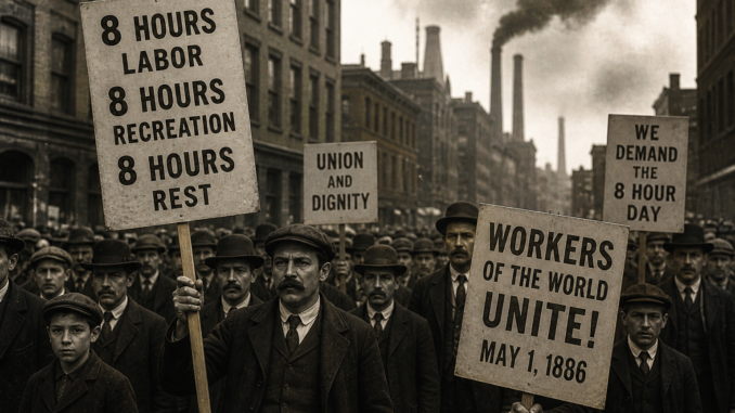 dia del trabajador historia protesta chicago 1886 jornada 8 horas obreros