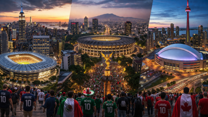 donde hospedarse mundial 2026 ciudades y zonas clave en Estados Unidos México y Canadá