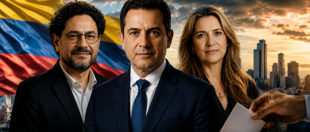 Candidatos presidenciales colombianos en medio de tensión electoral y polarización política