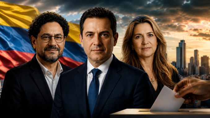 Candidatos presidenciales colombianos en medio de tensión electoral y polarización política