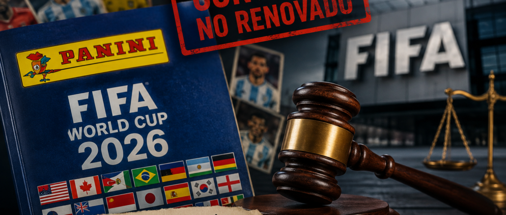 Álbum Panini del Mundial 2026 junto a símbolos legales tras la decisión de FIFA de terminar su histórico contrato según Impacto Noticias CR