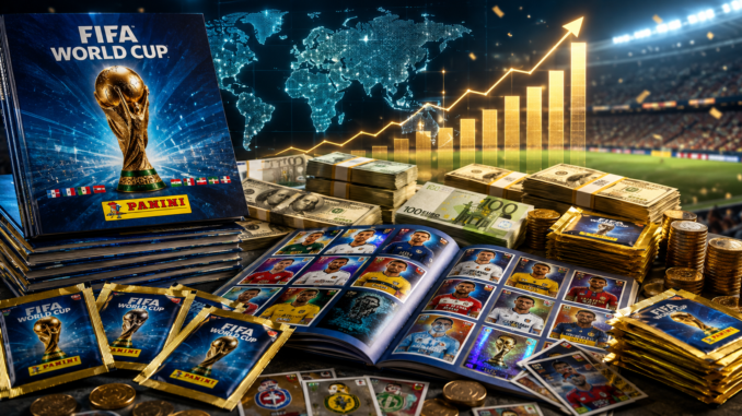 Ganancias Álbum Panini en cada Copa Mundial de la FIFA