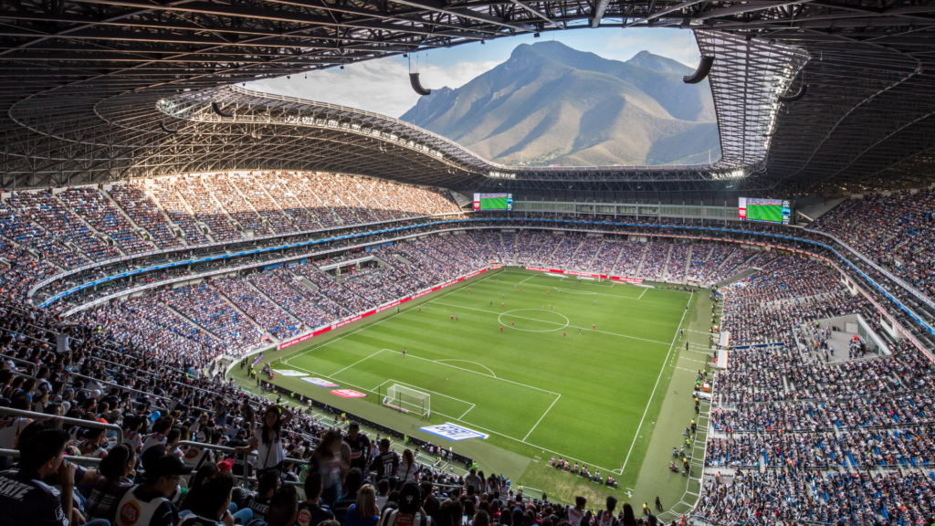 Desde la grada norte del Estadio BBVA se obtiene una vista inigualable para eventos deportivos