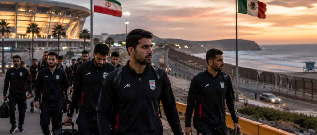 Selección de Irán llegando a México para el Mundial 2026 tras problemas migratorios en Estados Unidos