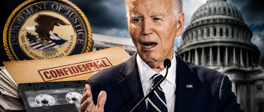 Joe Biden enfrenta una disputa judicial para impedir la divulgación de grabaciones privadas relacionadas con investigaciones federales. Imagen IA con fines ilustrativos.