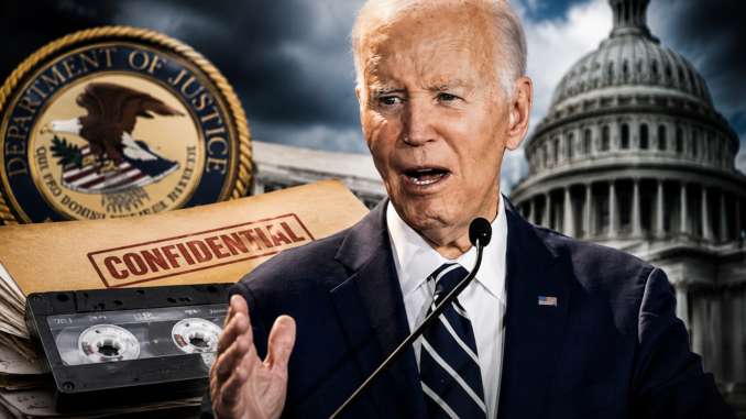 Joe Biden enfrenta una disputa judicial para impedir la divulgación de grabaciones privadas relacionadas con investigaciones federales. Imagen IA con fines ilustrativos.