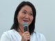 Keiko Fujimori durante campaña en elecciones de Perú en contexto de auditoría electoral