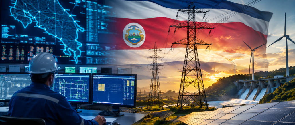 Infraestructura energética de Costa Rica durante debate sobre reforma eléctrica nacional