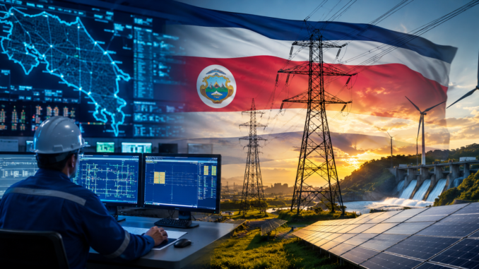 Infraestructura energética de Costa Rica durante debate sobre reforma eléctrica nacional