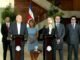 Laura Fernández y jerarcas del Poder Judicial durante reunión sobre reformas judiciales en Costa Rica
