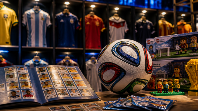 productos Mundial 2026 como balon album Panini camisetas y juguetes