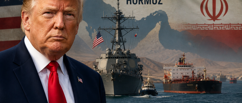 Proyecto Libertad en Ormuz y Donald Trump durante la tensión con Irán en Medio Oriente