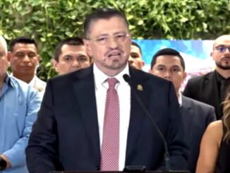 Rodrigo Chaves durante su última conferencia de prensa antes de asumir como ministro de Laura Fernández