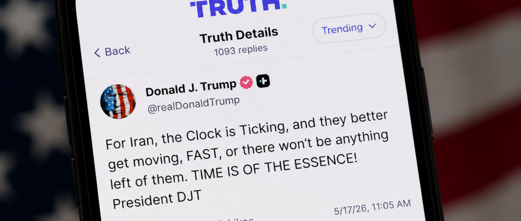 Publicación de Donald Trump en Truth Social sobre Irán y tensión nuclear