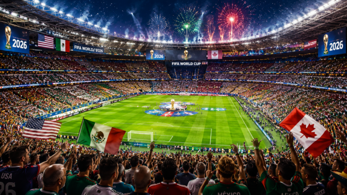 Estadio lleno durante el Mundial 2026 en una jornada récord de audiencia global y asistencia de aficionados.