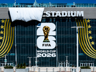 Estadio sede del Mundial 2026 con su identidad comercial cubierta temporalmente por las normas de patrocinio de la FIFA.
