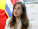 La diputada Claudia Dobles durante una conferencia sobre el Pacto Patriótico Costarricense y la agenda legislativa 2026-2030.