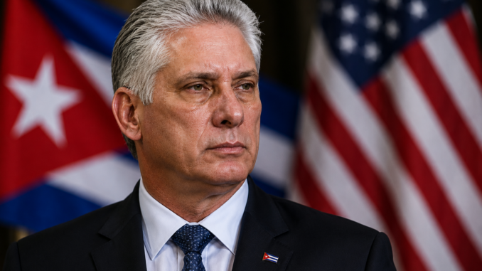 Miguel Díaz-Canel tras el anuncio de nuevas sanciones de Estados Unidos contra la cúpula del régimen cubano.