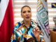 María Marta Carballo, directora nacional de CEN-CINAI, durante una intervención sobre la ejecución de recursos destinados a la niñez.