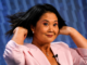 Keiko Fujimori durante la jornada electoral de Perú 2026 mientras mantiene ventaja en el escrutinio presidencial.