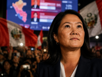 Keiko Fujimori lidera Perú durante el conteo electoral de la segunda vuelta presidencial.