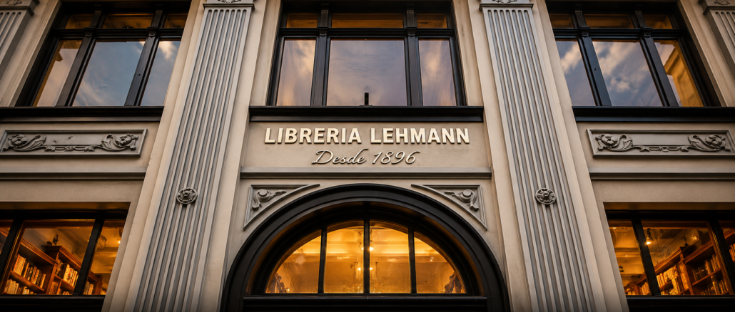 Fachada de la histórica Librería Lehmann en San José tras el anuncio de su cierre definitivo después de 130 años de operación.