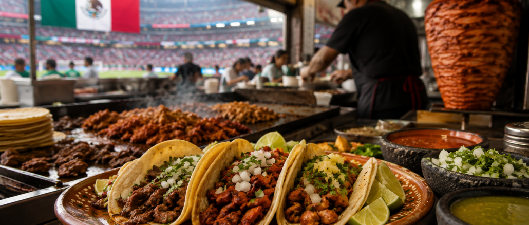 Taquero prepara tacos durante el Mundial 2026 en México ante el aumento previsto en el consumo de carne y la llegada de millones de aficionados.