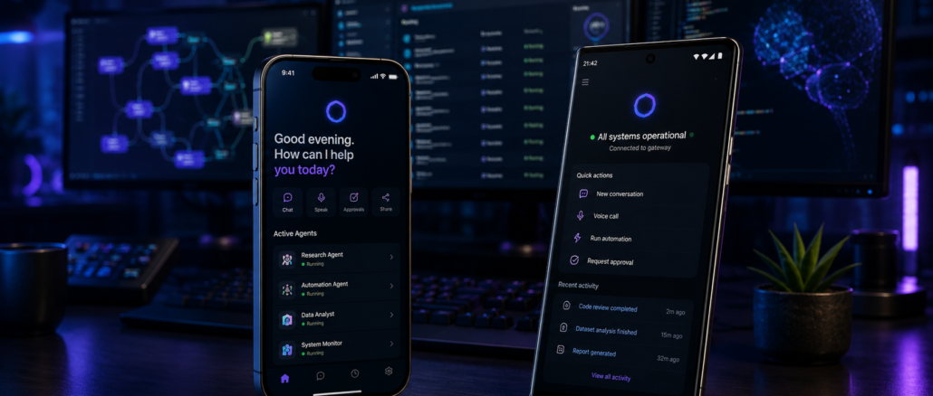 OpenClaw lanza aplicaciones móviles para iPhone y Android que permiten gestionar agentes de inteligencia artificial desde un smartphone mediante un gateway seguro.