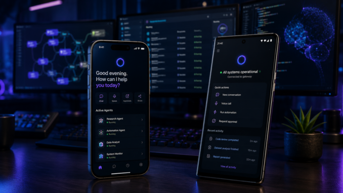 OpenClaw lanza aplicaciones móviles para iPhone y Android que permiten gestionar agentes de inteligencia artificial desde un smartphone mediante un gateway seguro.