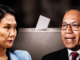 Keiko Fujimori y Roberto Sánchez en una composición sobre el proceso electoral peruano aún sin ganador oficial.