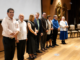 Representantes del PLN, Frente Amplio, Coalición Agenda Ciudadana y RENASES durante la firma del Pacto Patriótico Costarricense para la legislatura 2026-2030.