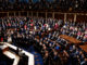 Sesión del Senado de Estados Unidos durante la votación sobre la retirada de tropas del conflicto con Irán.