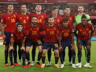 11 titular de la Selección Española de fútbol analizado con inteligencia artificial durante el Mundial.