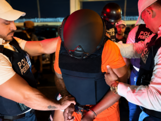 Momento del arresto de Alejandro Arias Monge alias Diablo por las autoridades judiciales de Costa Rica